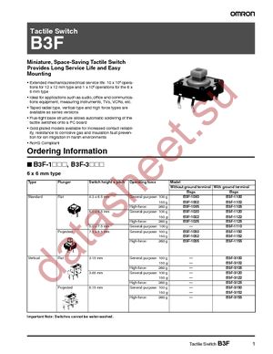 B3F-1070 datasheet  
